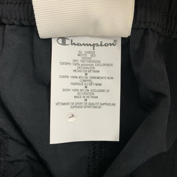 Champion Skirt Womens Medium Rochester NY Black Long Nylon Drawstring Slit Back - Picture 8 of 10